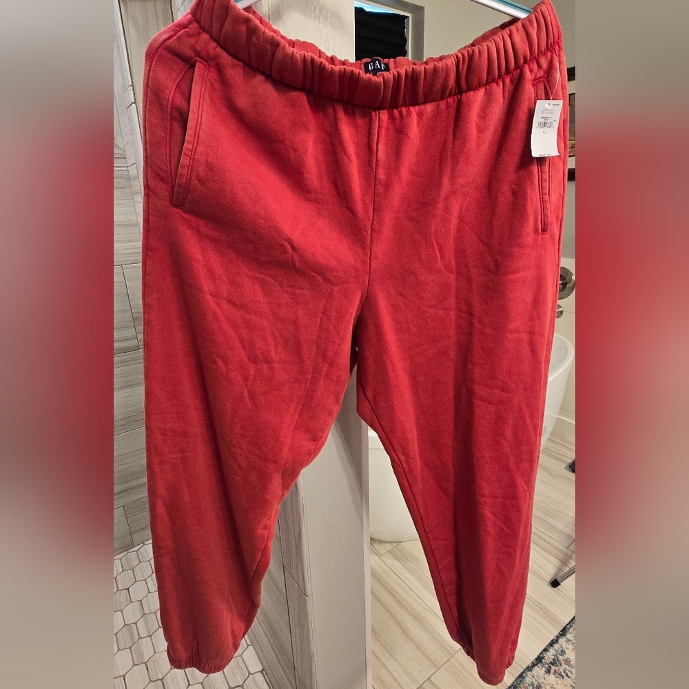 Red Jogger Pants by Gap